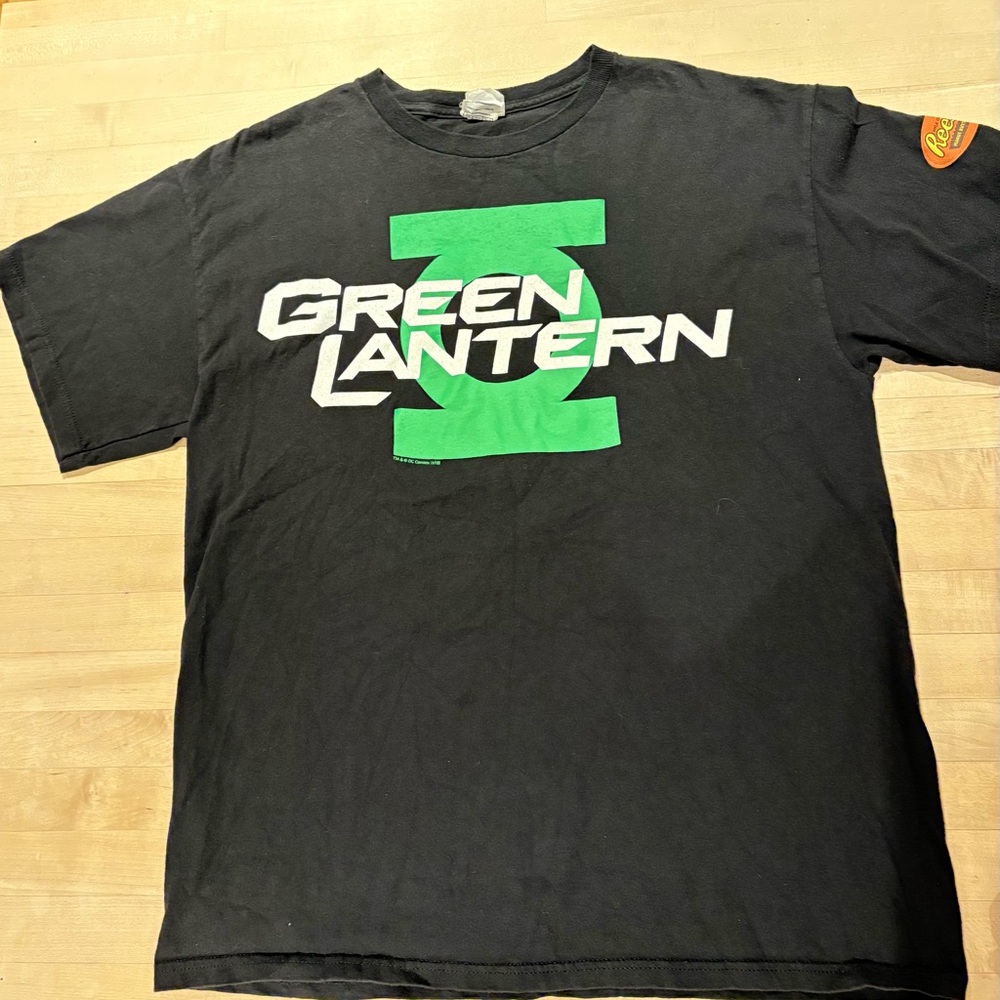 Delta Black Tee with Green Lantern Logo